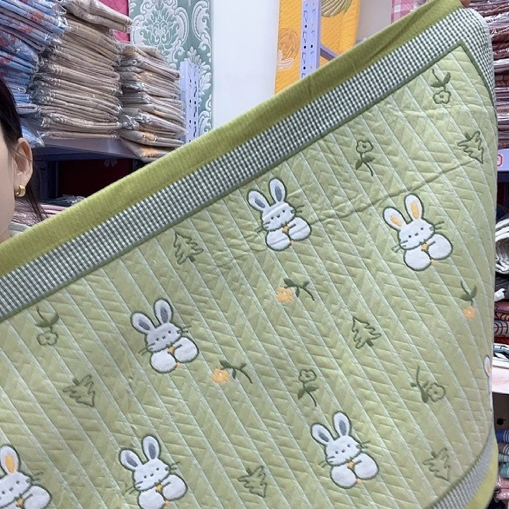 棉黄绿色小兔子纯棉