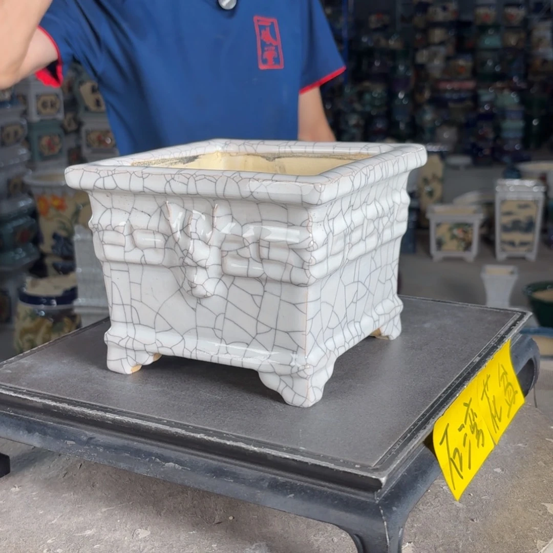 一风堂石湾花盆 内14*11微瑕
