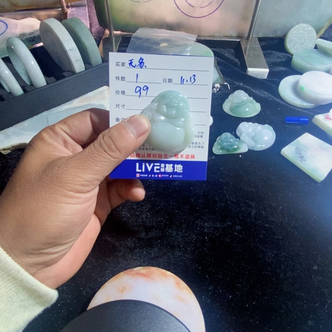 ***定制翡翠未镶嵌缅甸天然翡翠手镯缅甸翡翠佛公