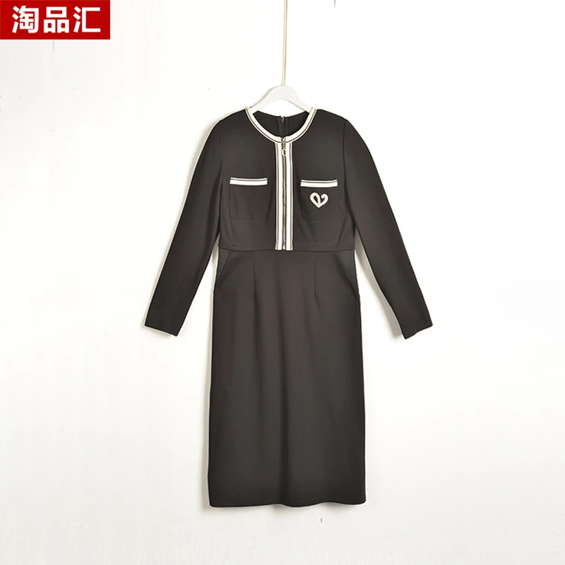 GPE3【专柜捡漏】中高端时尚女装DQB-连衣裙9052-黑色