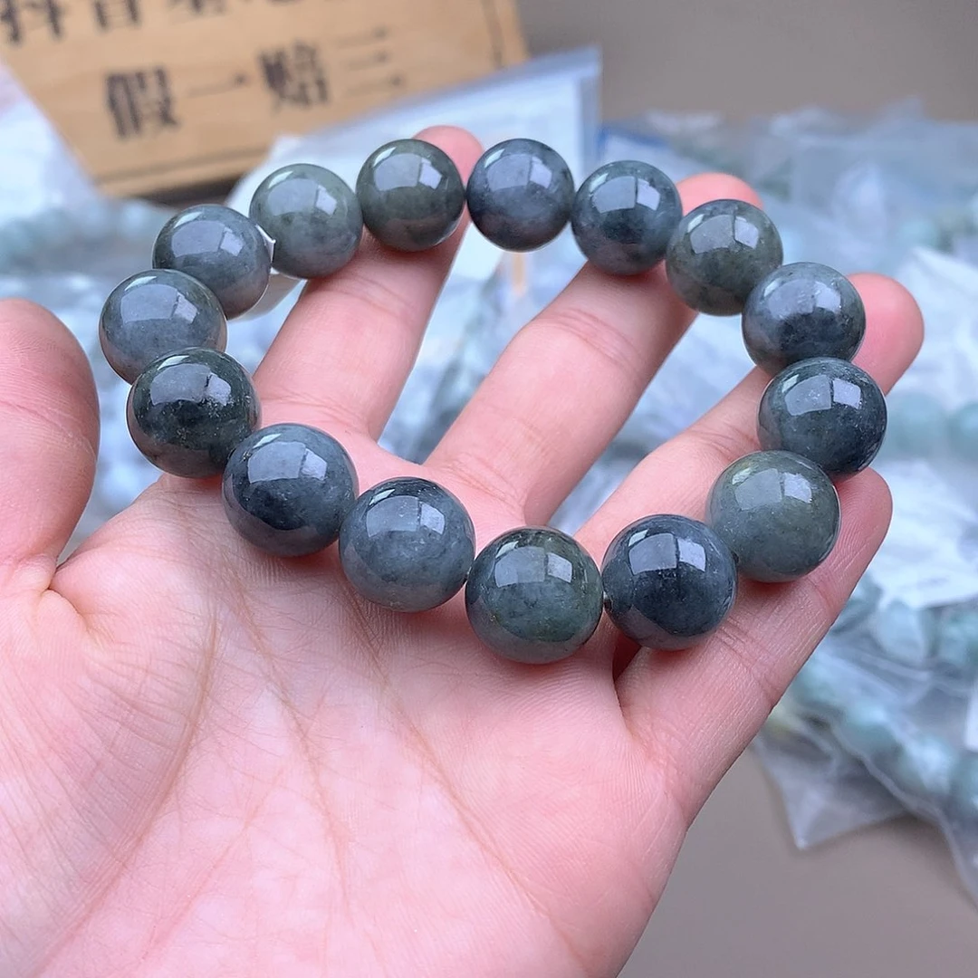 未镶嵌手串定制翡翠