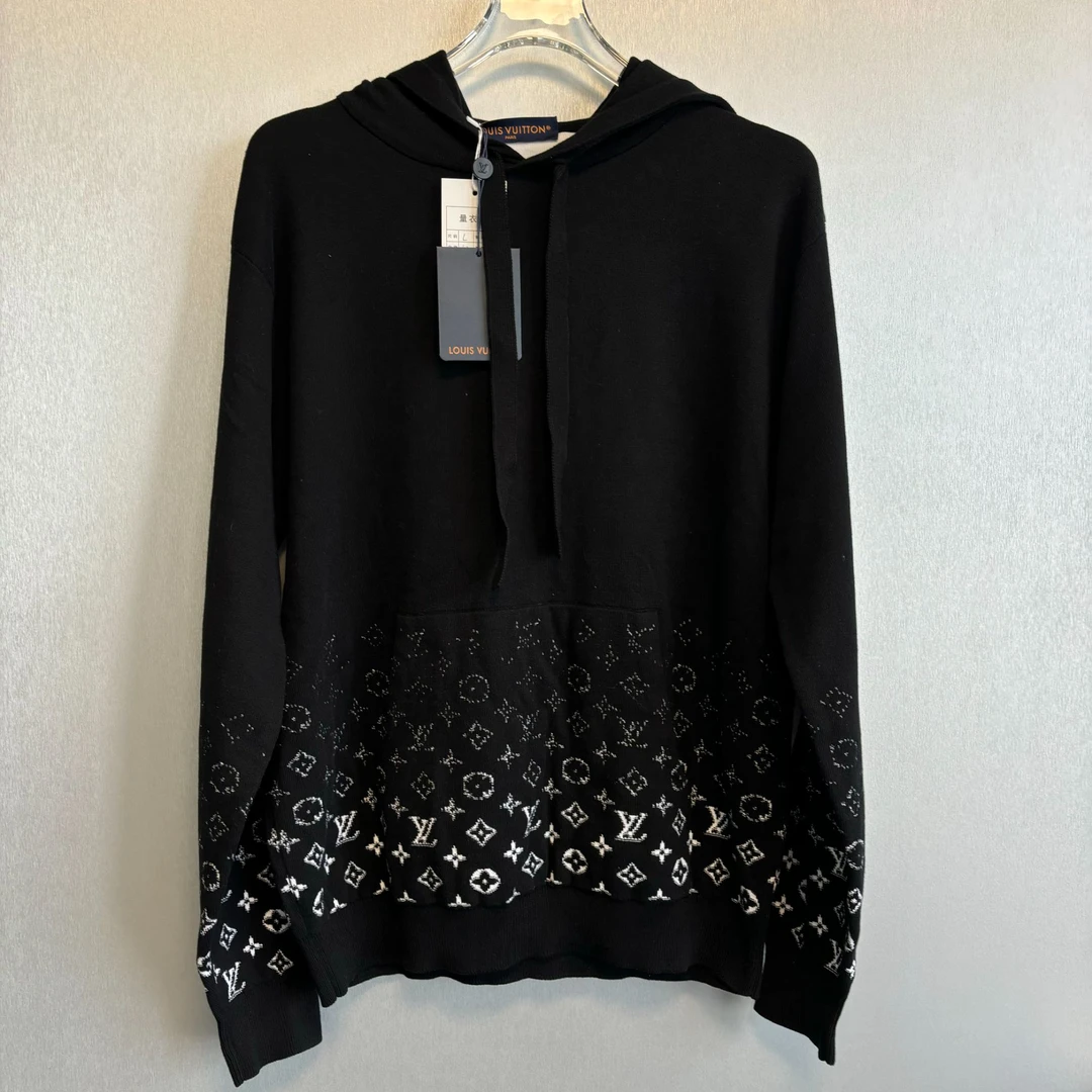 未使用 LouisVuitton/路易威登 渐变印花连帽卫衣L码2562501