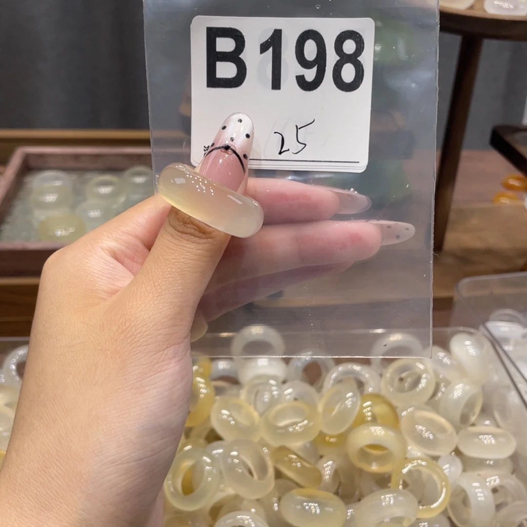 玛瑙/玉髓未镶嵌戒指198