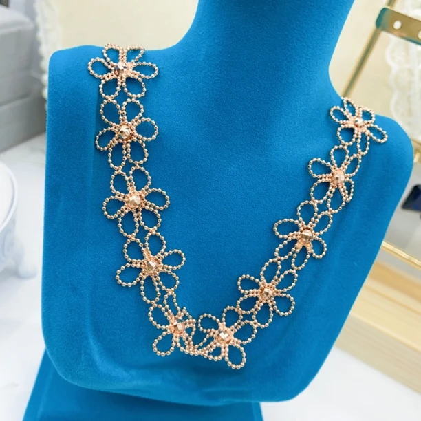 合金玻璃项链  wahxiy qiraylik gulluk zanjirmiz 38号