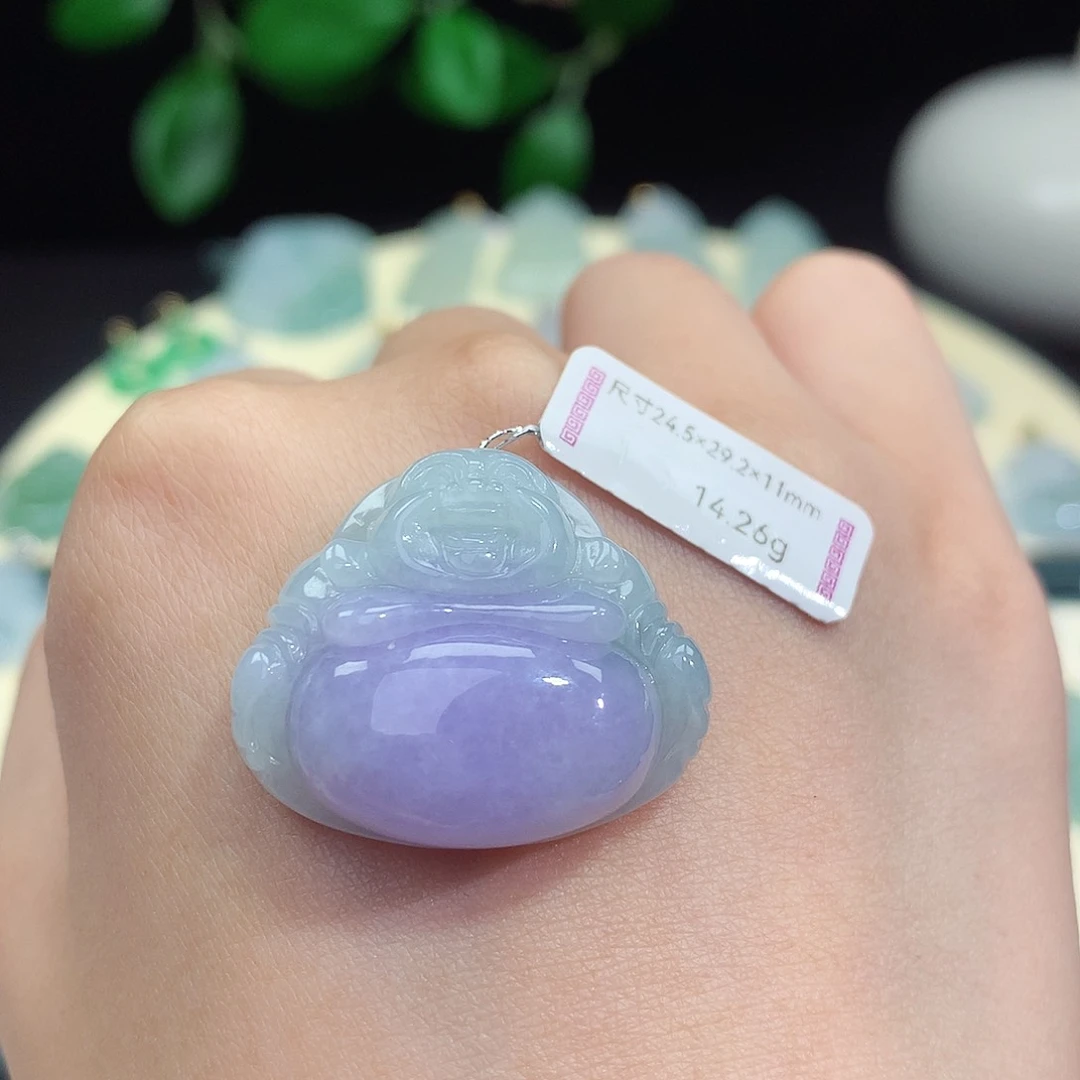 翡翠未镶嵌颈饰佛公