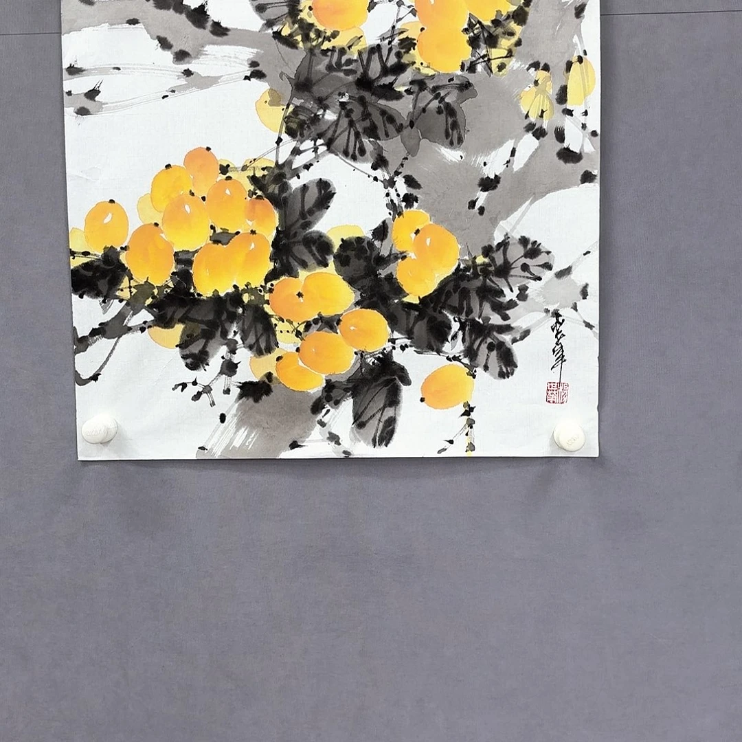 国画艺术家真人手绘