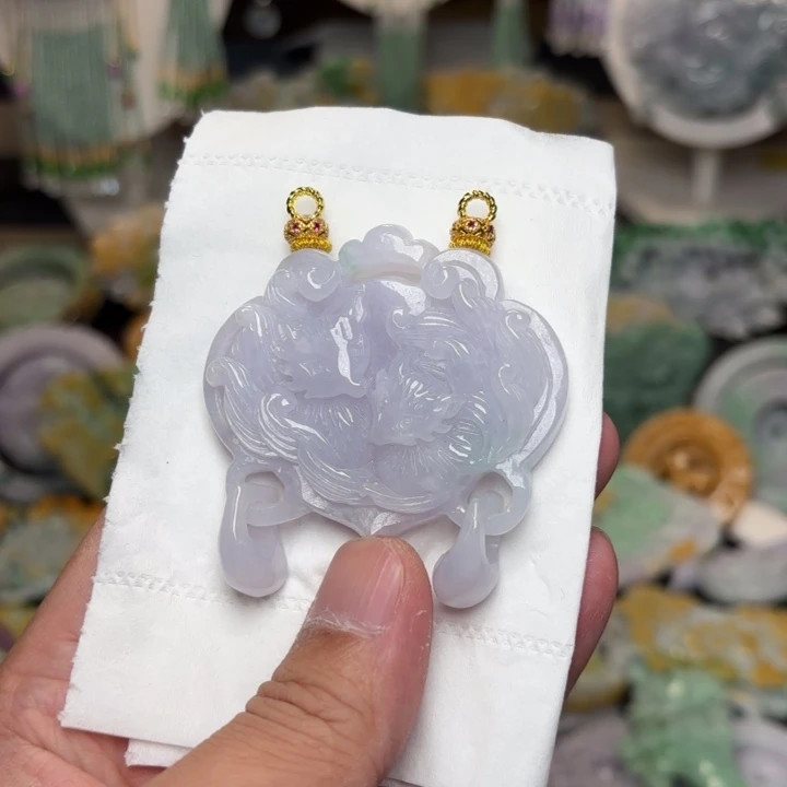 翡翠未镶嵌颈饰吊坠