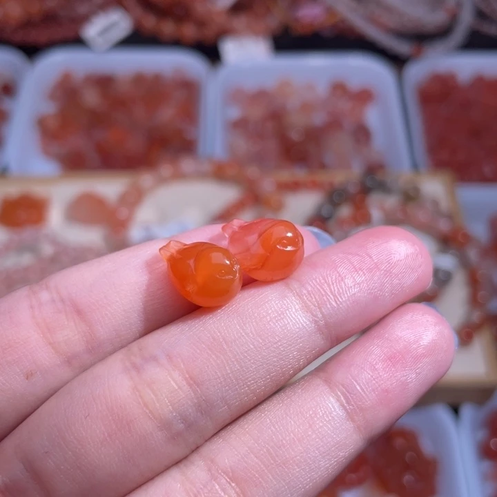 南红玛瑙未镶嵌配饰小肥啾1862