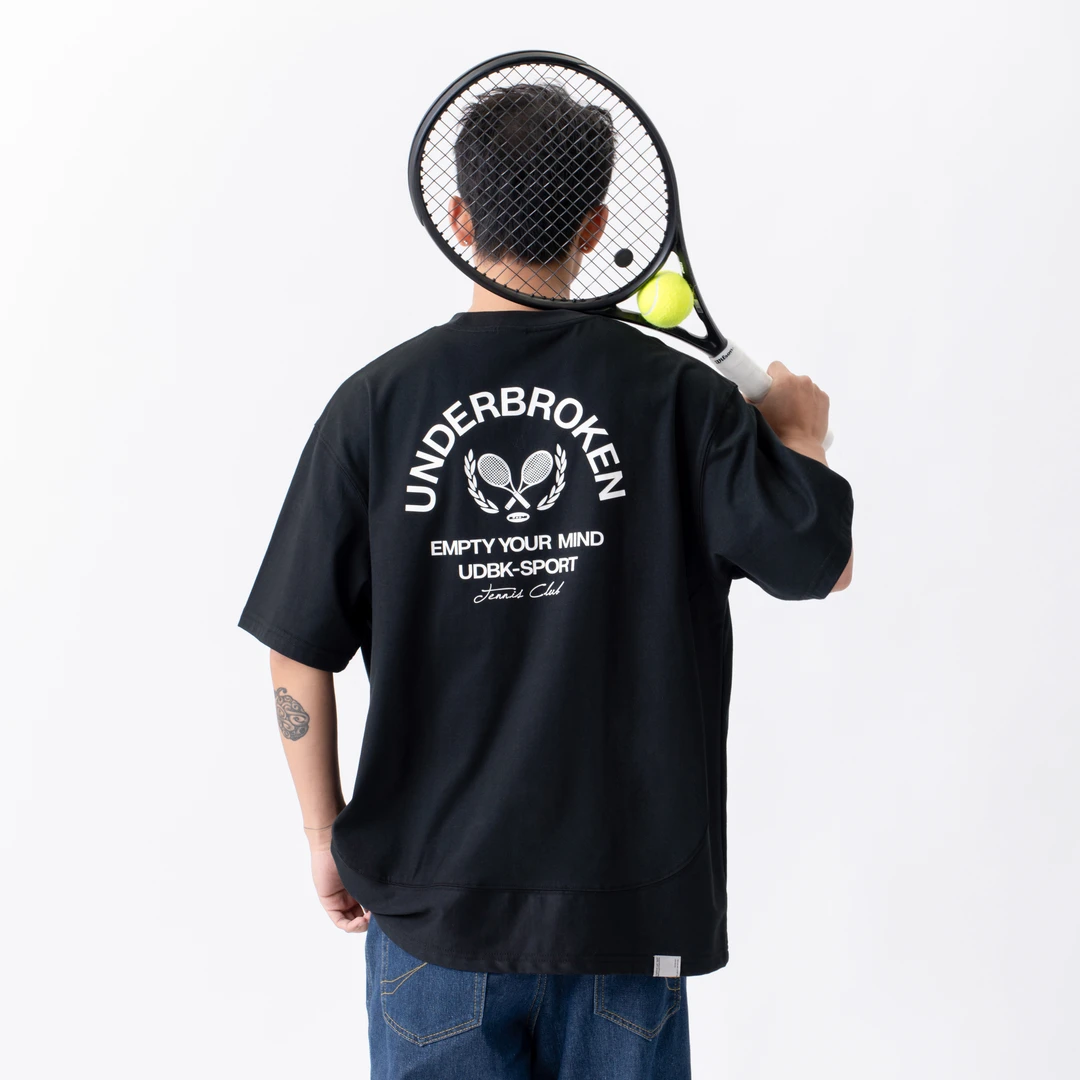 UnderbrokenUDBK网球主题图案复古运动短袖凉感速干7A抗菌T恤潮