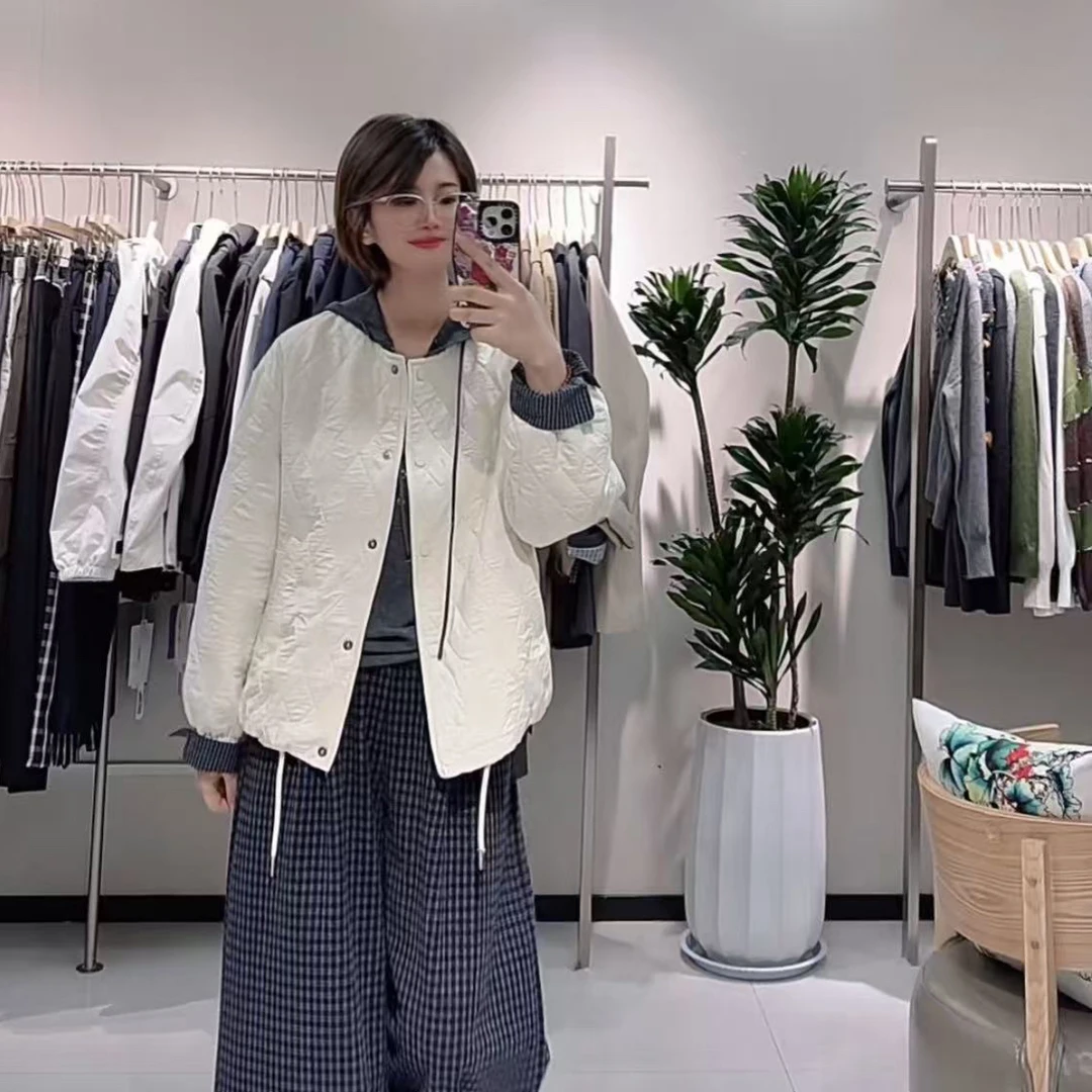 WYFS压菱形格棒球外套