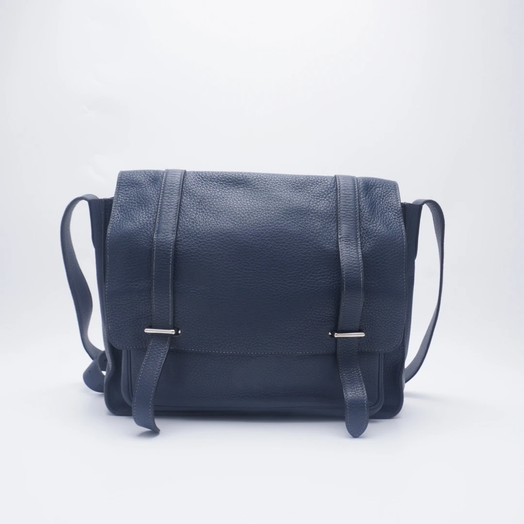 95新 Hermes/爱马仕 98新爱马仕双扣邮差包 C345
