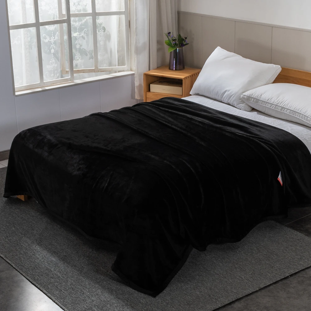 印染四季通用薄款双层款毛毯绒毯被子休闲毯绒毛毯双十二工厂直发