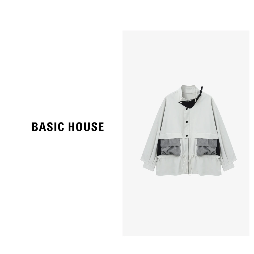 Basic House/百家好秋季韩版ins风工装风潮流外套-B0625B5NFG2