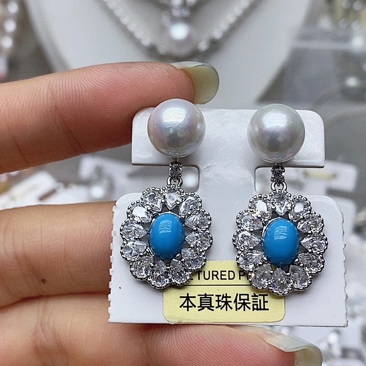 未镶嵌耳钉淡水珍珠