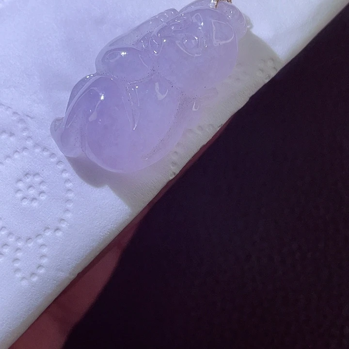颈饰18K金镶嵌翡翠翡翠