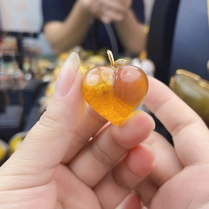 银S925镶嵌琥珀裸石