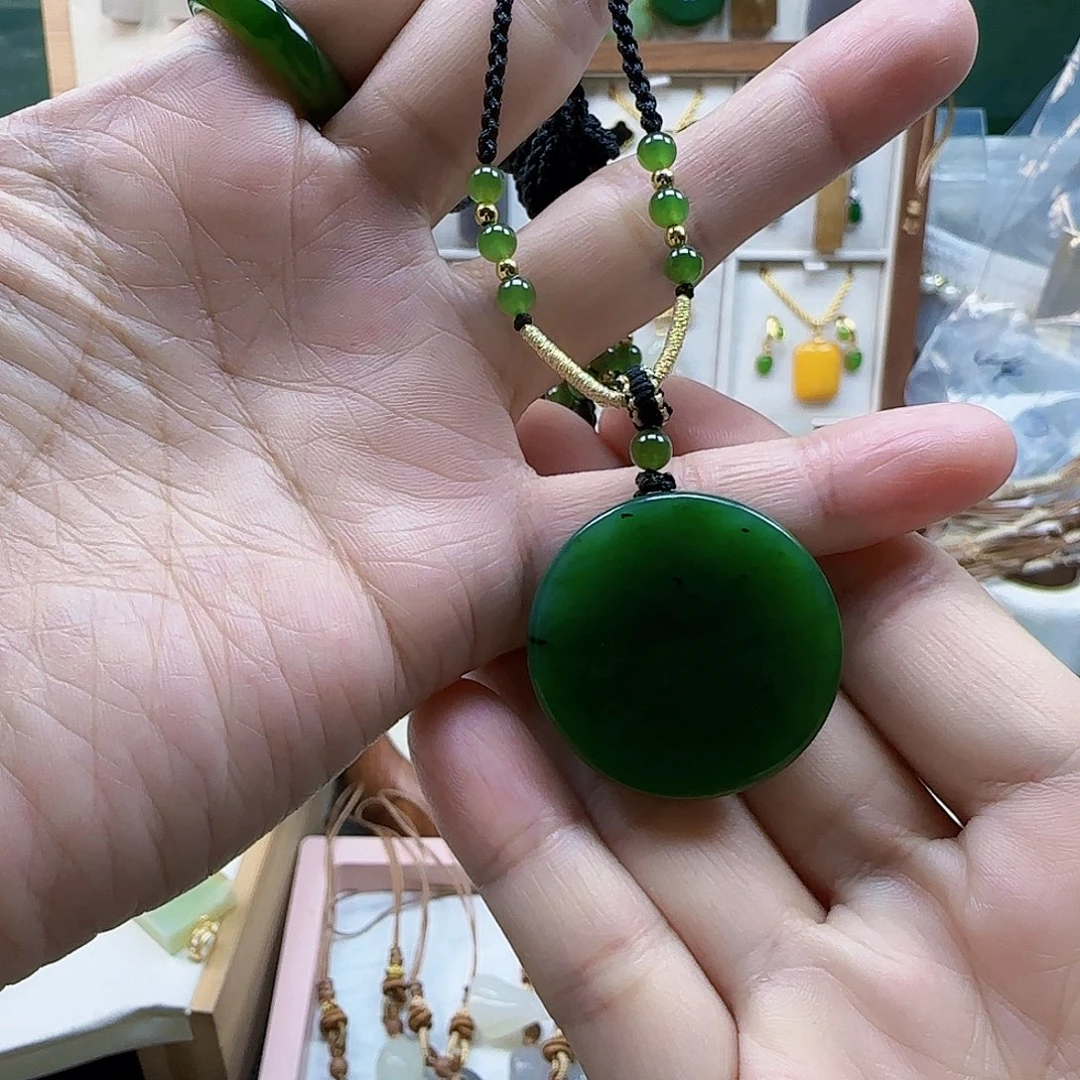 和田玉未镶嵌吊坠(不含链)