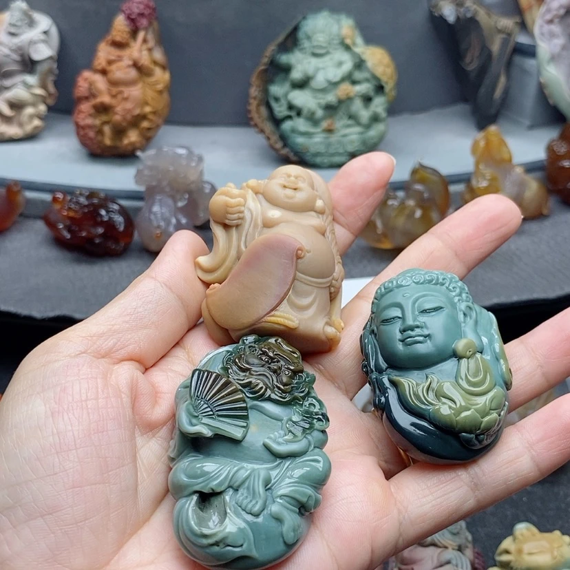 【闪购商品】未镶嵌吊坠定制石英质玉六**主