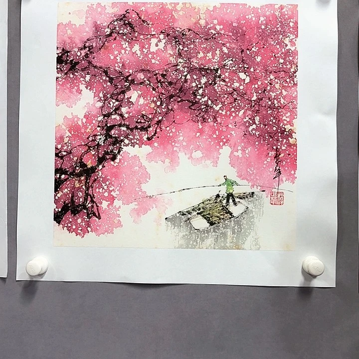 国画亲笔手绘放心去藏