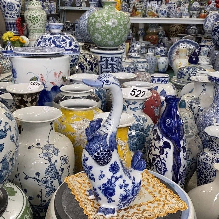 摆件好**连手绘陶瓷小动物摆件