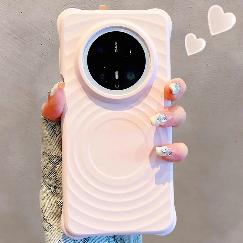 波漾磁吸壳适用华为mate70pro手机壳mate60纯色液态硅胶p70网红女