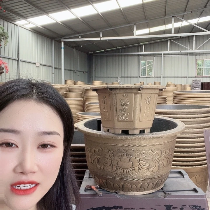 八角50花盆3个有孔