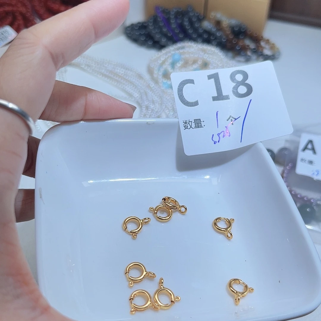 水晶银S925镶嵌珠宝半成品C18。
