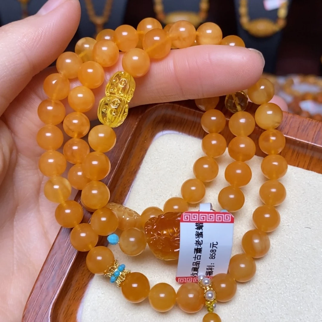 【闪购商品】未镶嵌蜜蜡手链手串