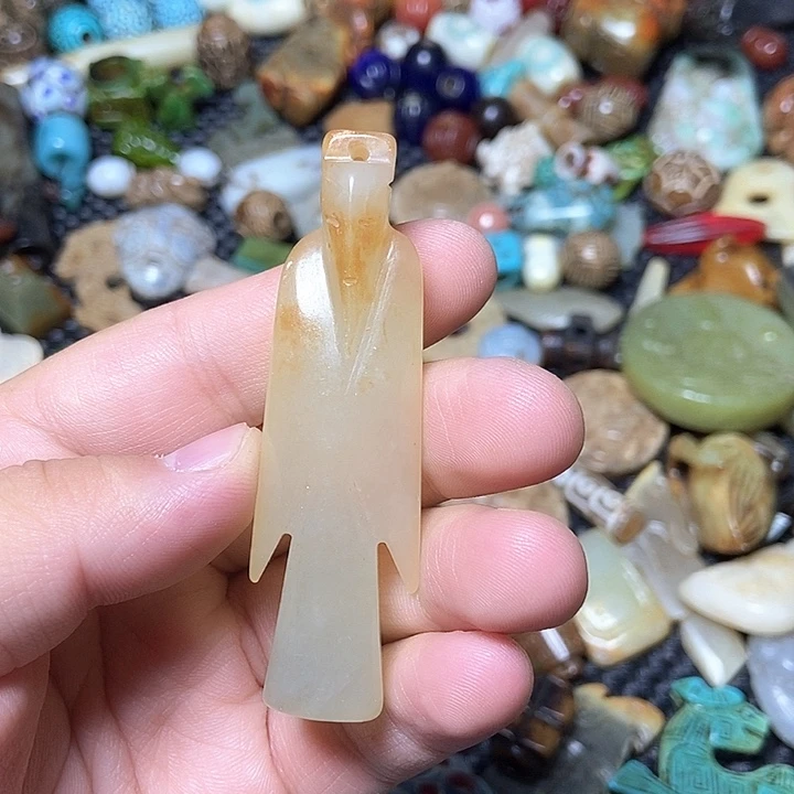 和田玉未镶嵌颈饰128