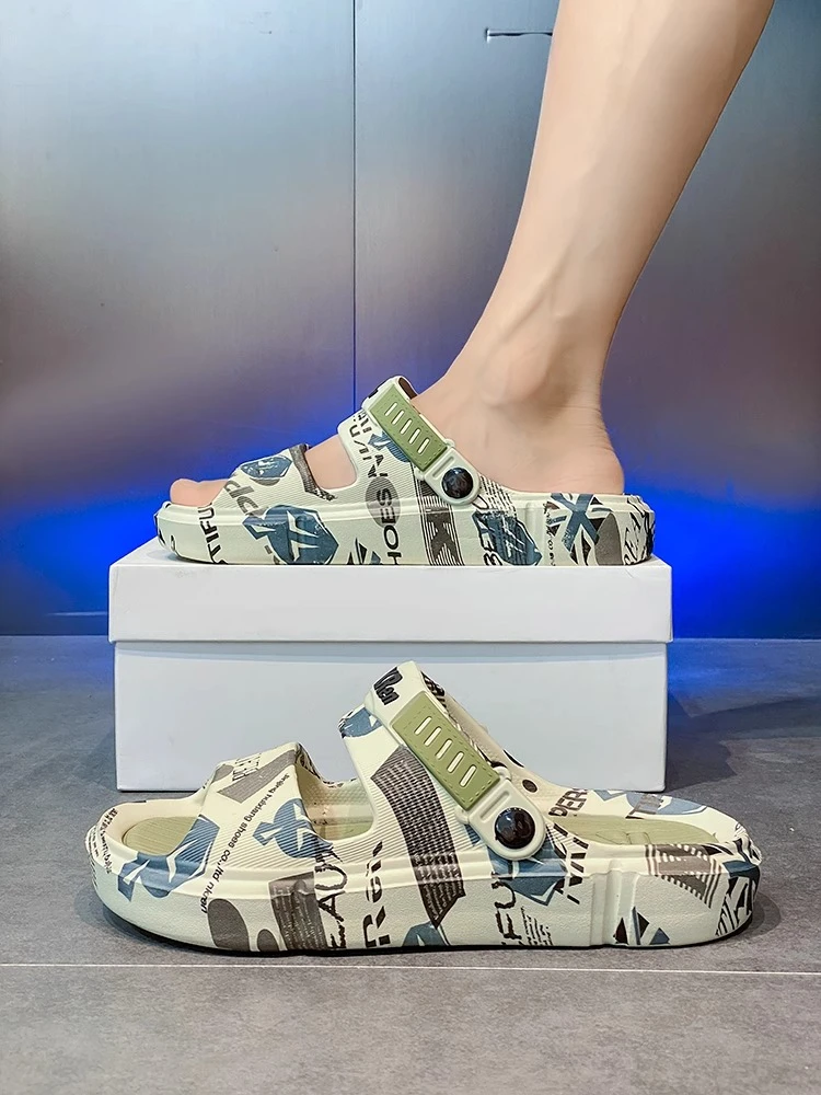 男士拖鞋夏季外穿运动两用开车防滑防臭软底大码户外休闲凉拖鞋