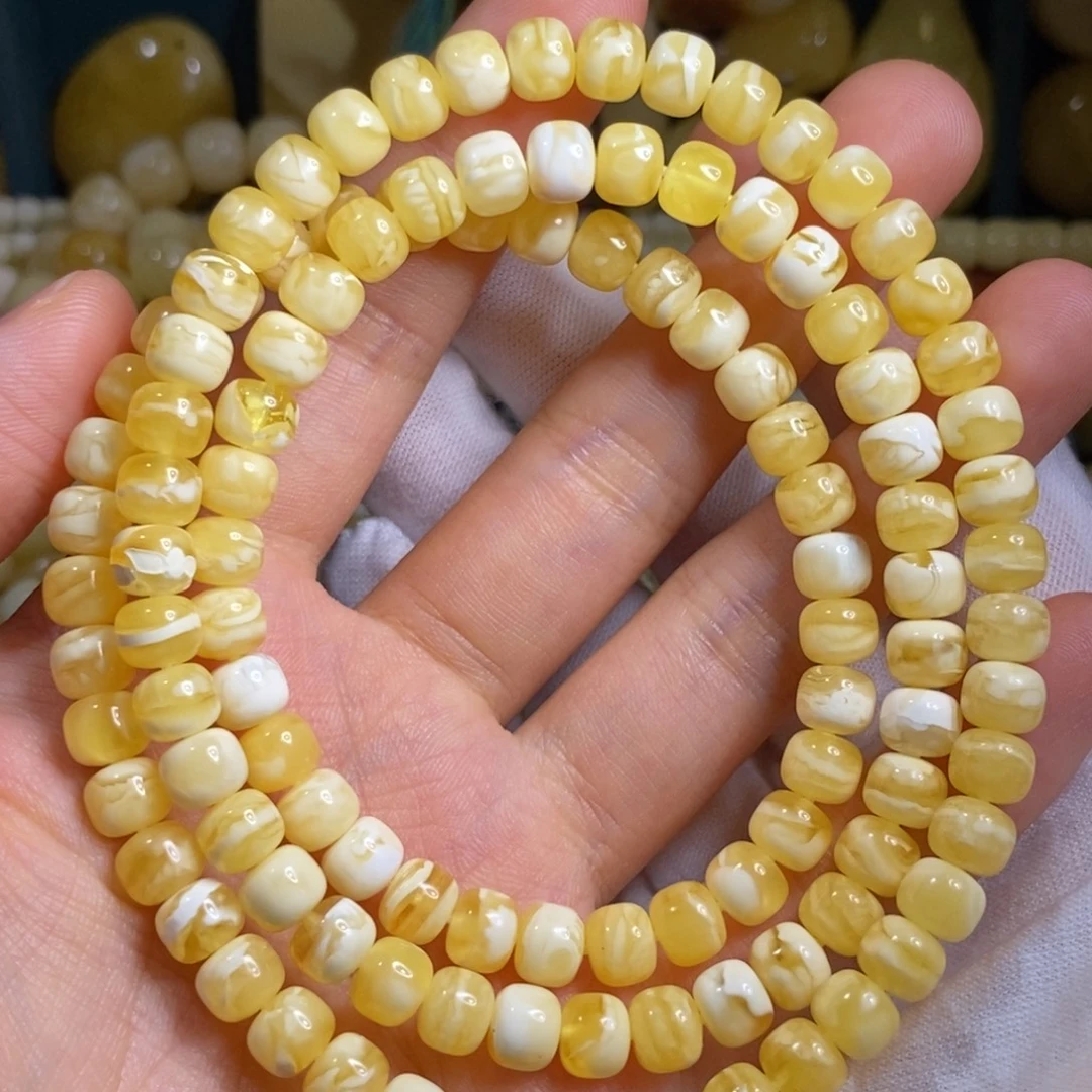 裸石蜜蜡未镶嵌6.8链子
