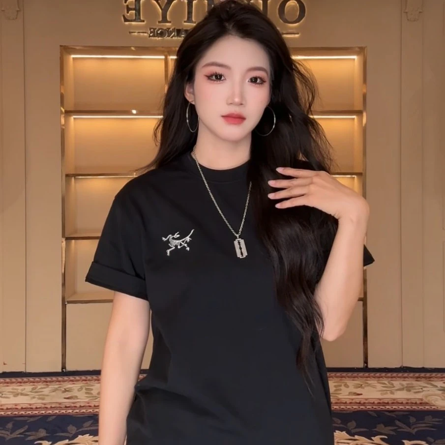 【速干刺绣鸟T恤-007】奢品仓男女同款简约重磅情侣百搭休闲T恤