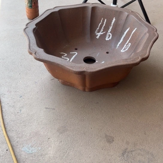 紫砂花盆逸****典高温八方盆46公分。微瑕处理