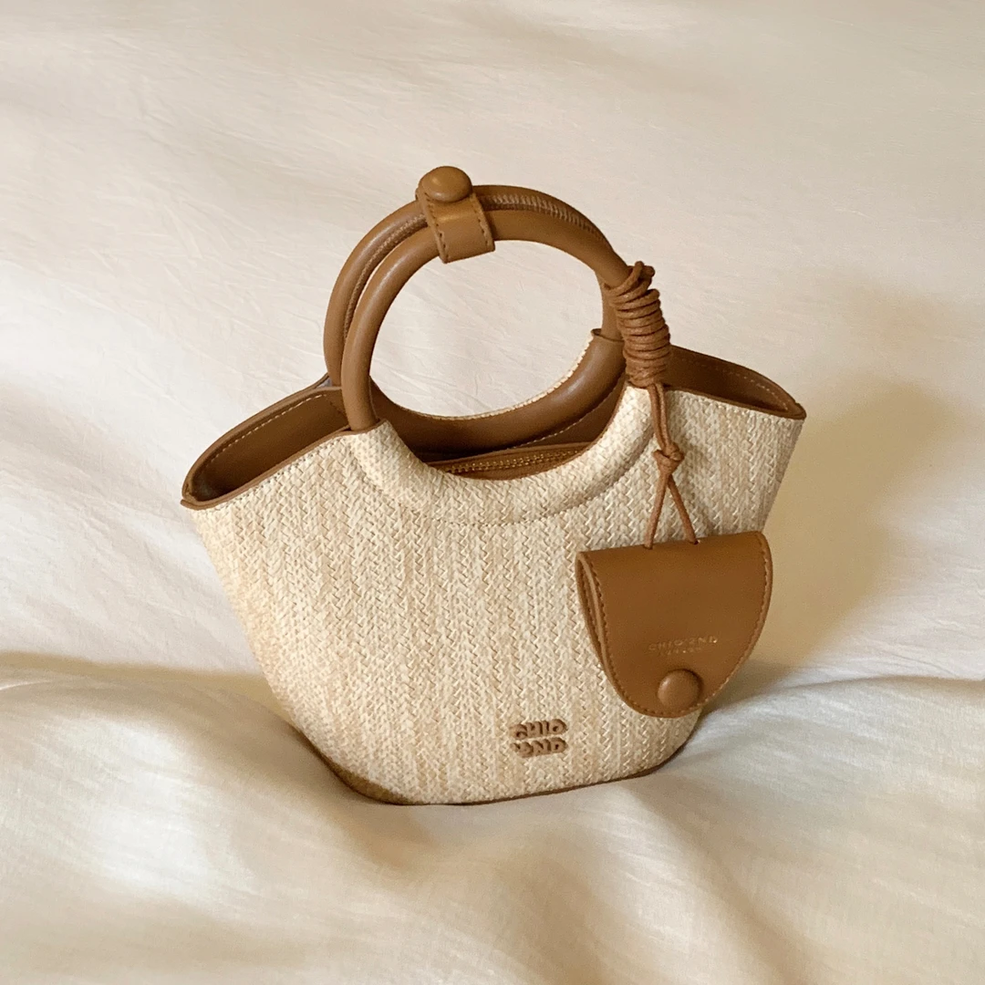南风Chio2ndins托特包包女夏天小众编织包手提草编包单肩斜挎小