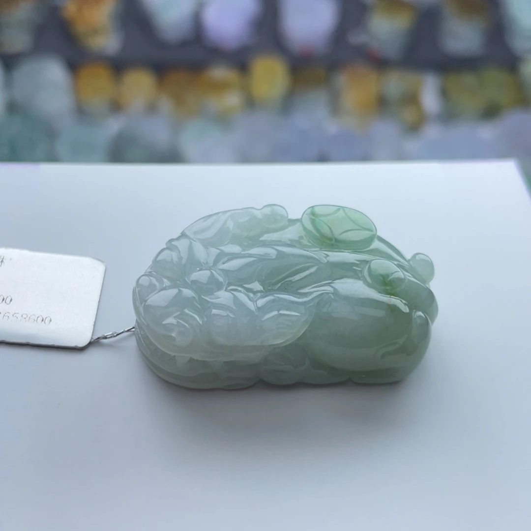 翡翠颈饰未镶嵌貔貅