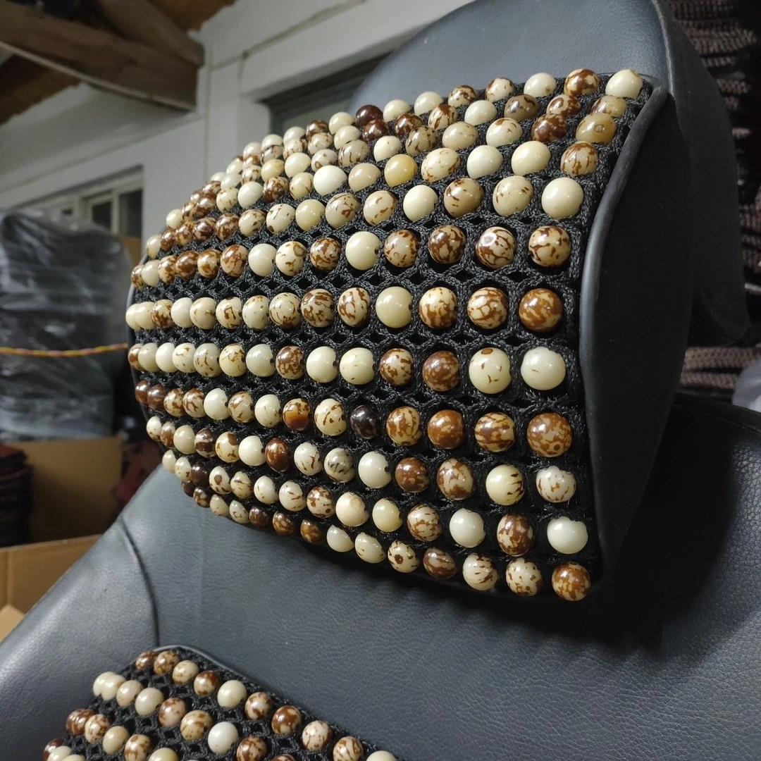 菩提子汽车颈枕木珠汽车头枕夏季珠子凉爽头靠垫记忆棉护颈枕枕头