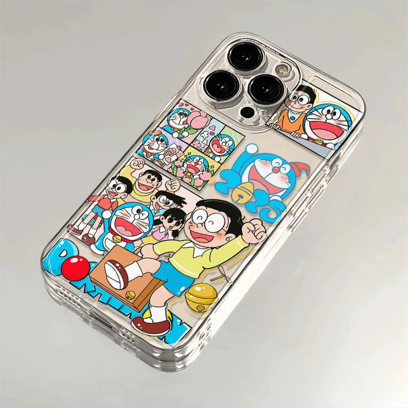 哆啦A梦适用苹果16Plus壳iPhone15PROMAX新款14/13/12透明女