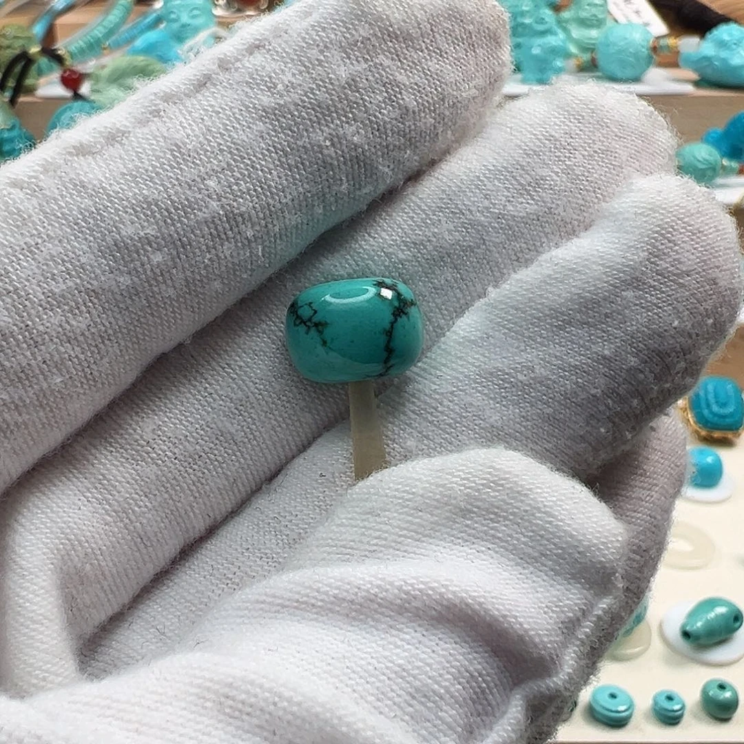 不***世绿松石未镶嵌吊坠(不含链)