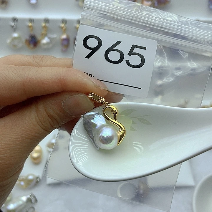 淡水珍珠颈饰银S925镶嵌