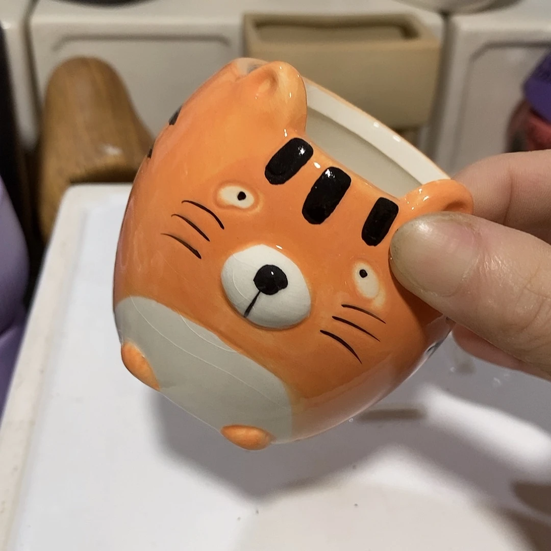 杯子陶盆有孔 瑕疵介意勿拍