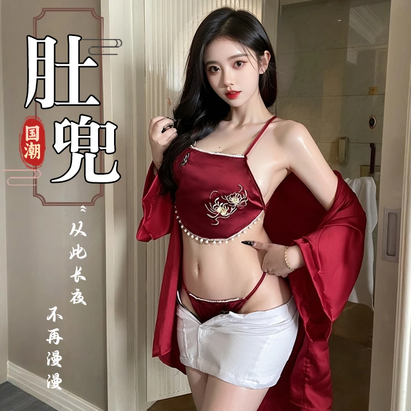 柠檬物语工厂直销8989收腰低胸显瘦黑性感纯欲风睡裙修身ins时尚o