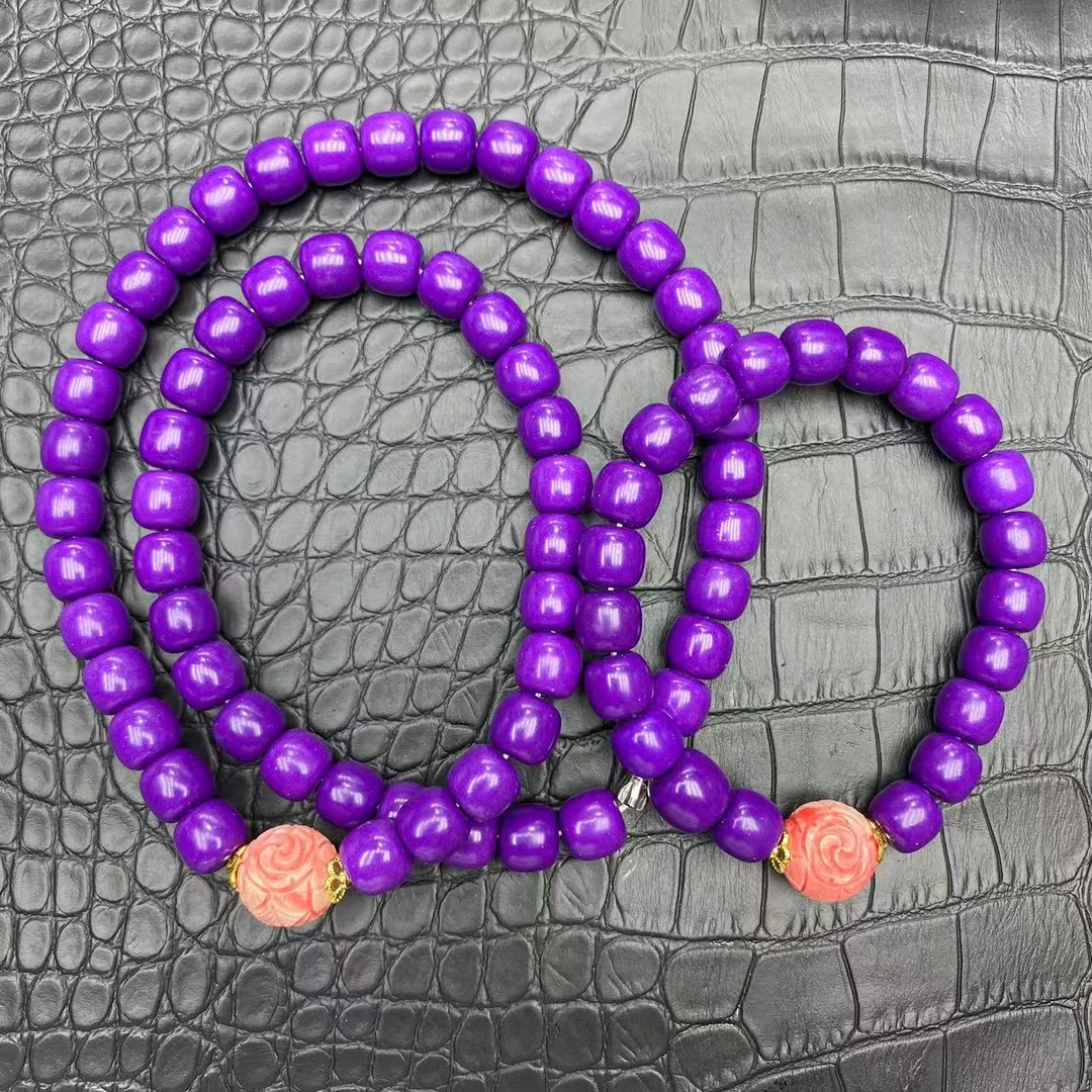 精品时尚海古紫项链套装丫4117