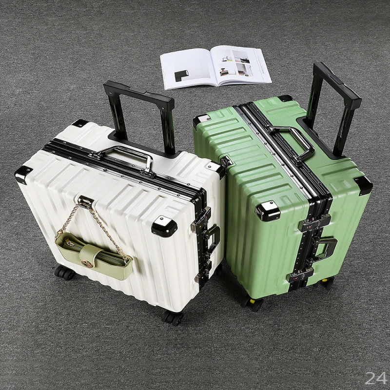 袋鼠2025新款旅行箱时尚男学生铝框拉杆箱坚固异形行李箱潮流必备