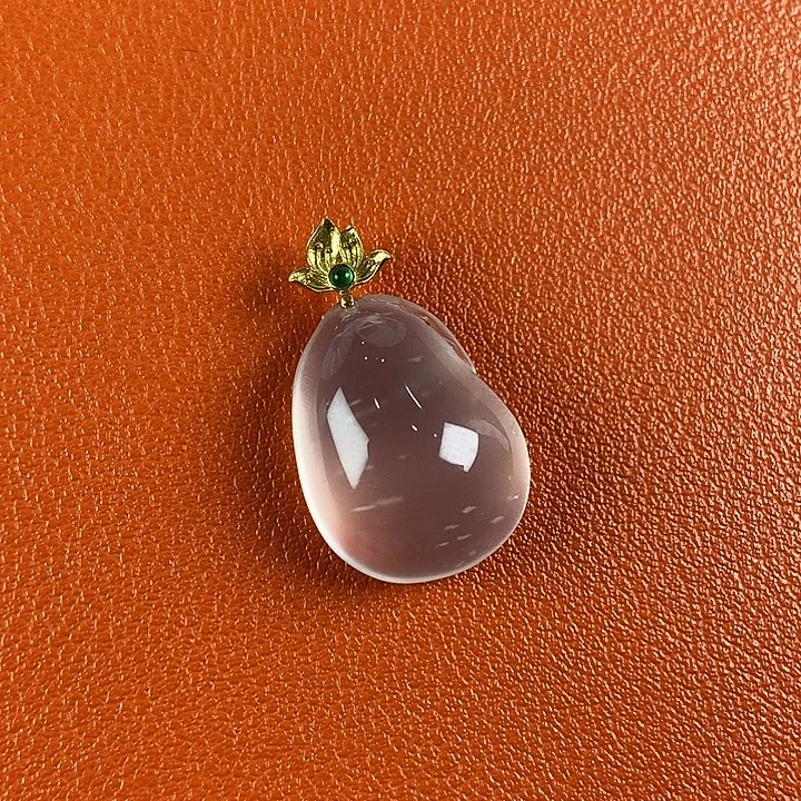 石英质玉18K金镶嵌颈饰