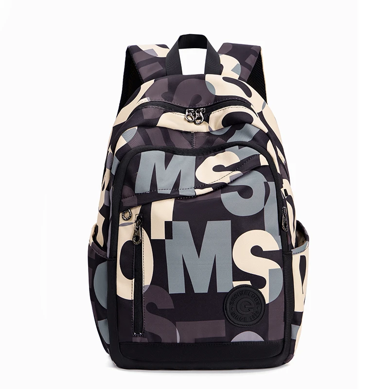 时尚百搭双肩包初中高中大学生书包旅游出差双肩包大容量书包