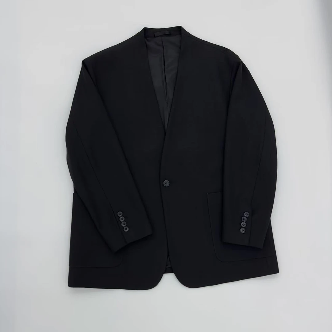 2025早春新款马家无领休闲时尚西服