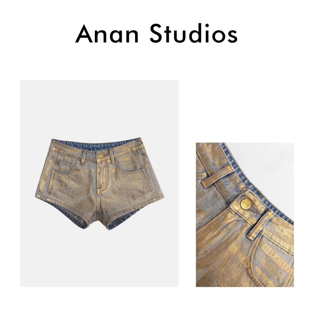 [no退no换]【鎏金】新款复古烫金短裤★D255