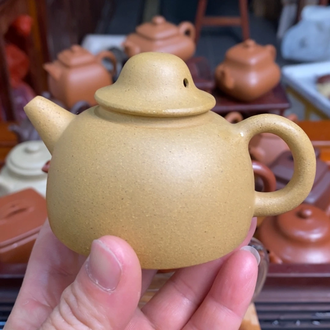 茶壶紫砂紫砂壶黄金段玉立