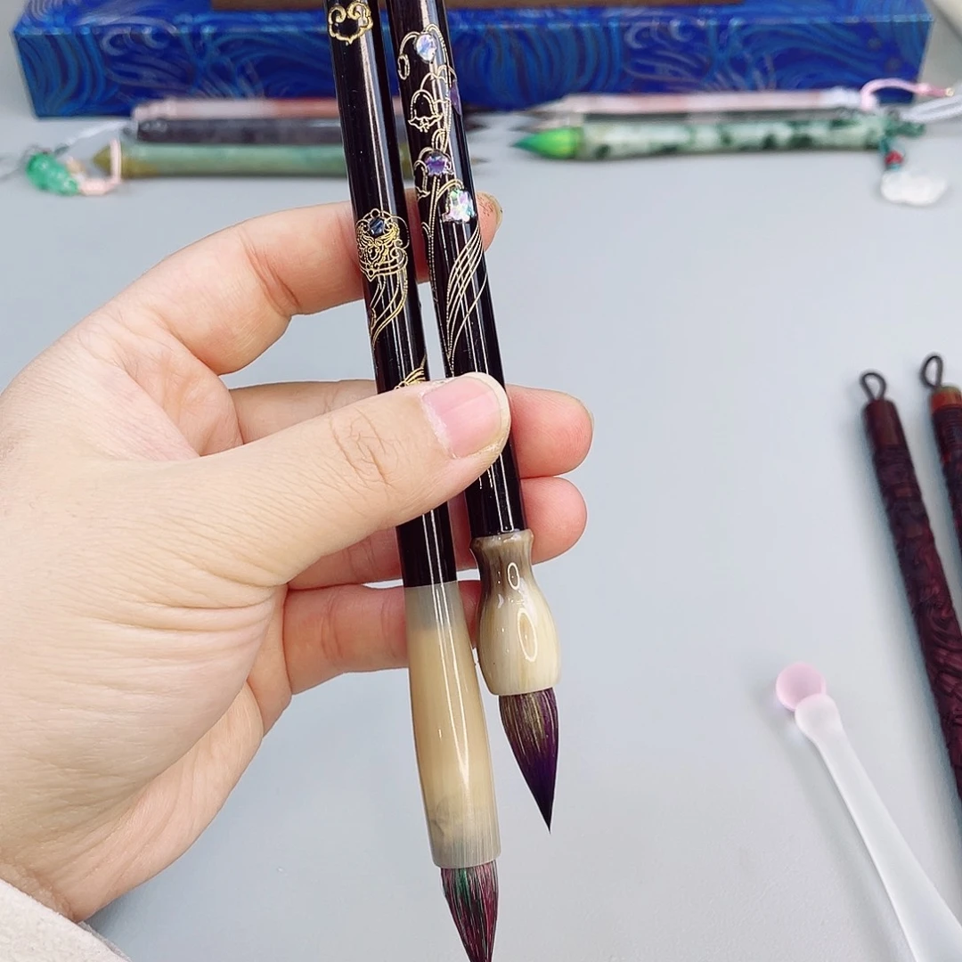 高货孤品螺钿毛笔2支福利