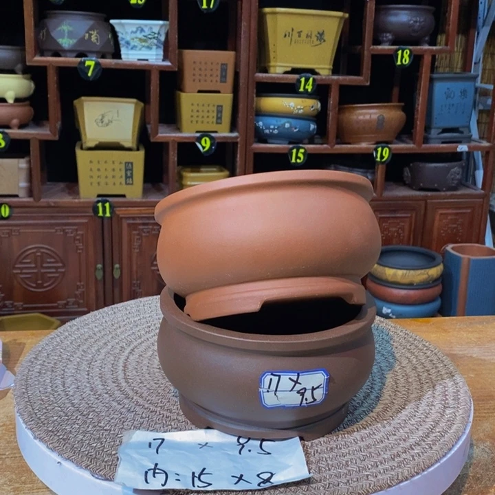紫砂花盆紫砂紫砂